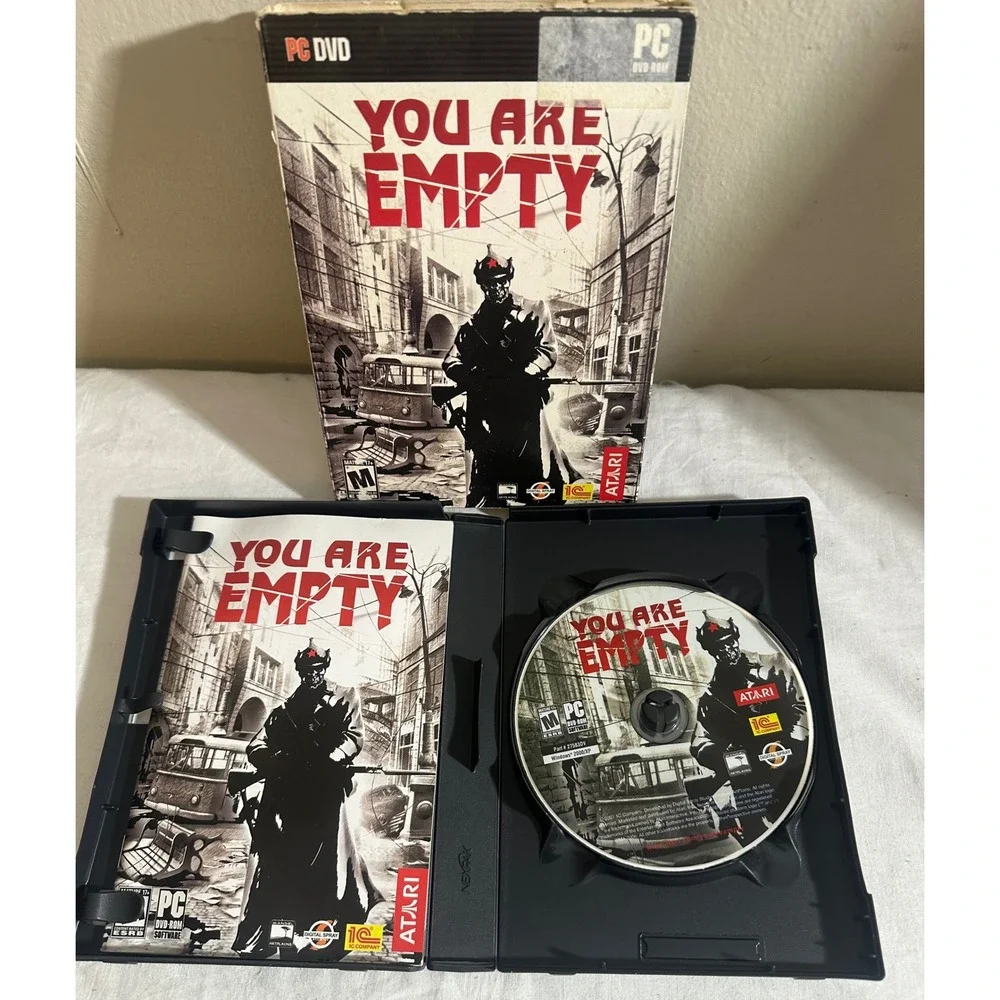 You Are Empty PC Game 2007 CIB Atari Cult Survival Horror W/ Slipcover Manual